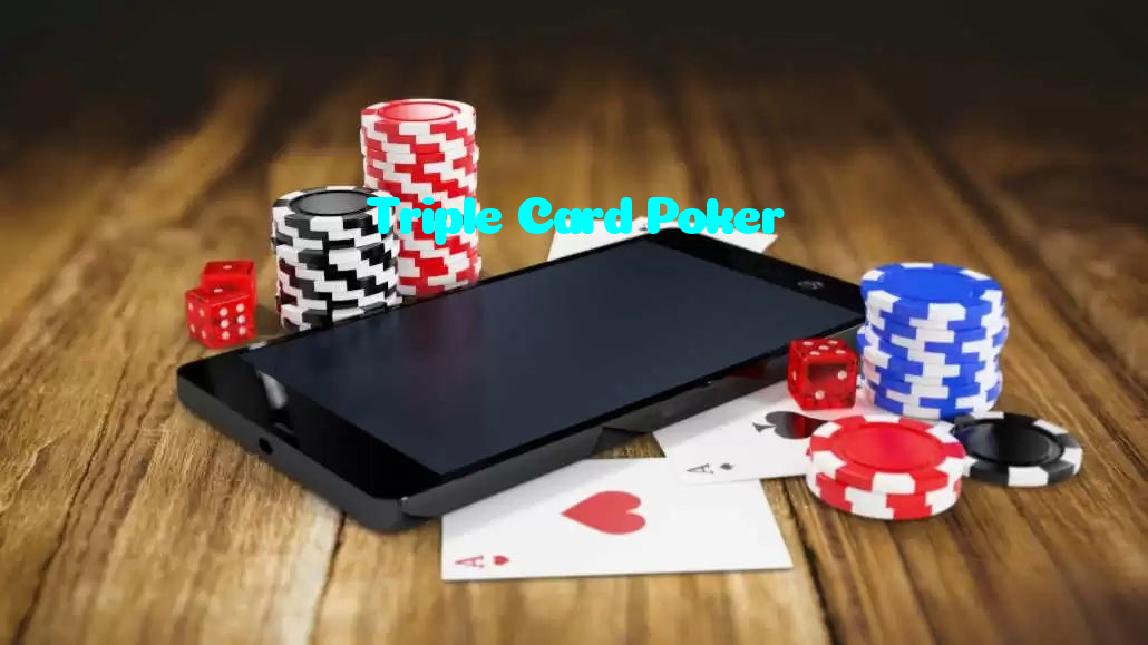 Triple Card Poker casino presented on mobile device in Pakistan with slots and live games