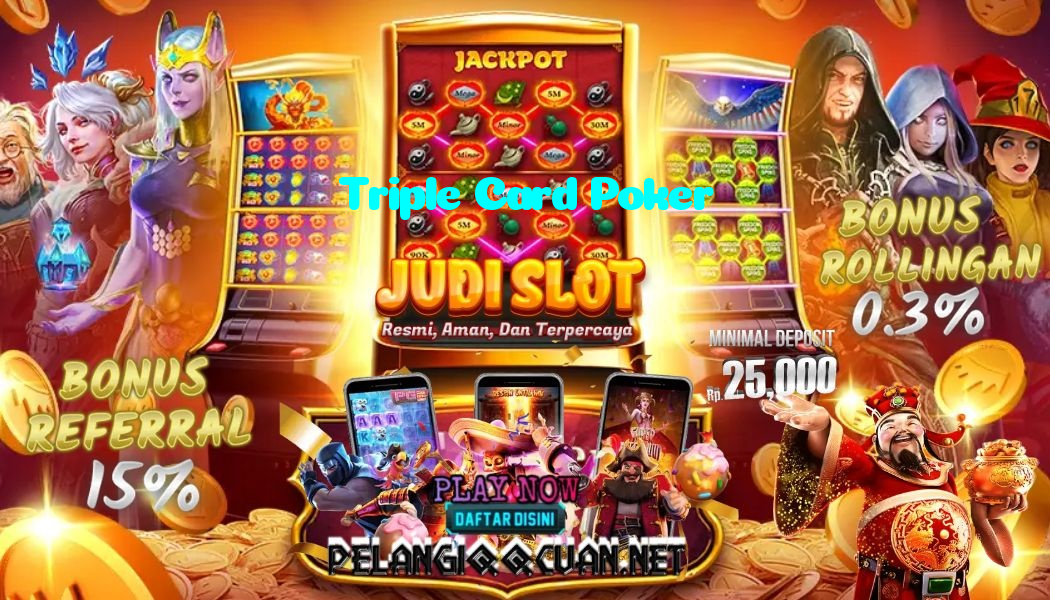 Triple Card Poker casino presented on mobile device in Pakistan with slots and live games